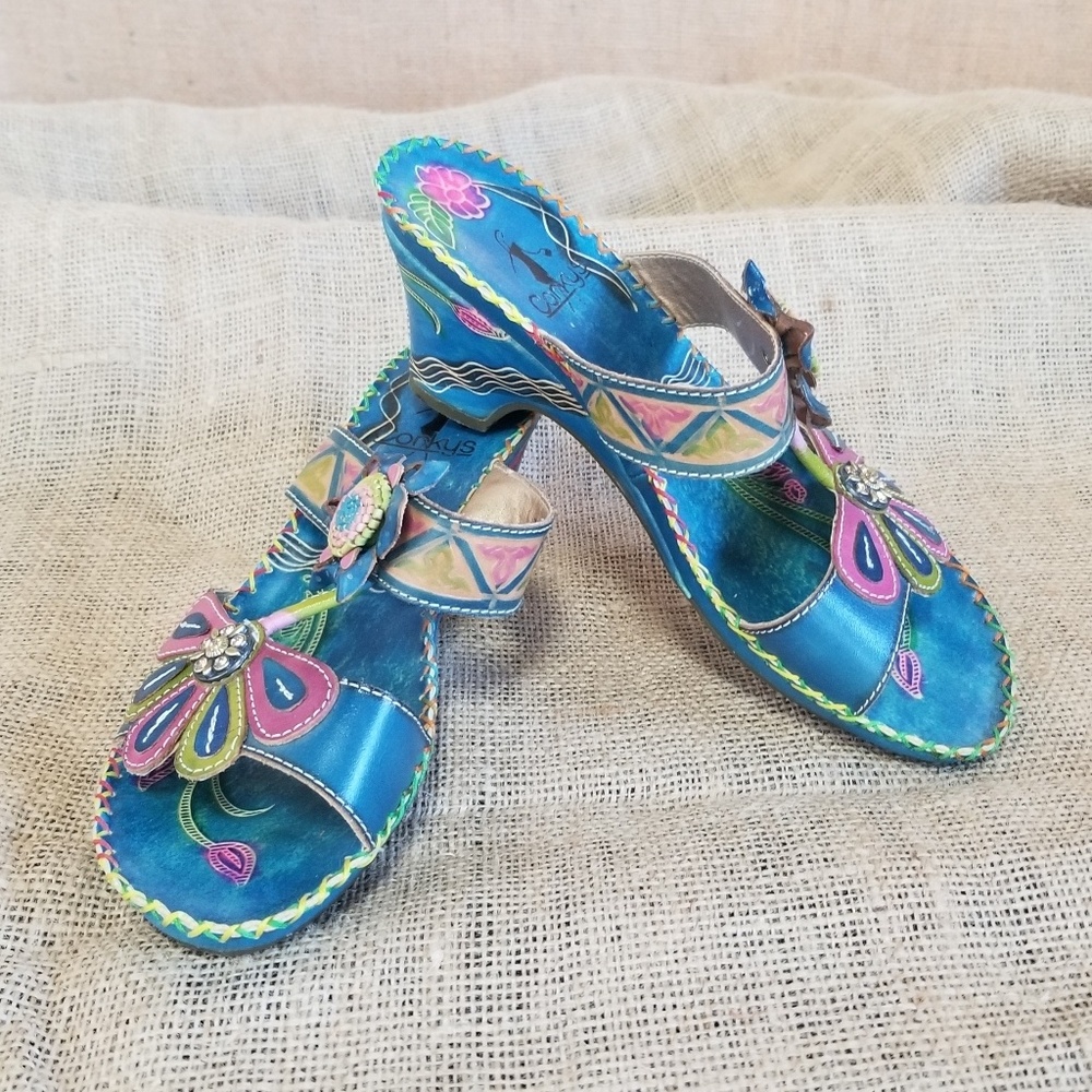 Corkys multie colored sandals